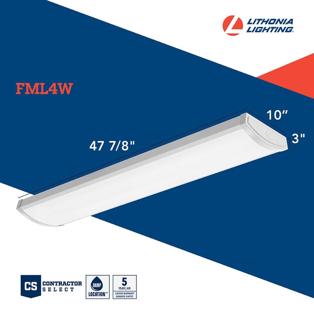 White 4-Foot LED Wraparound Light with Dimming