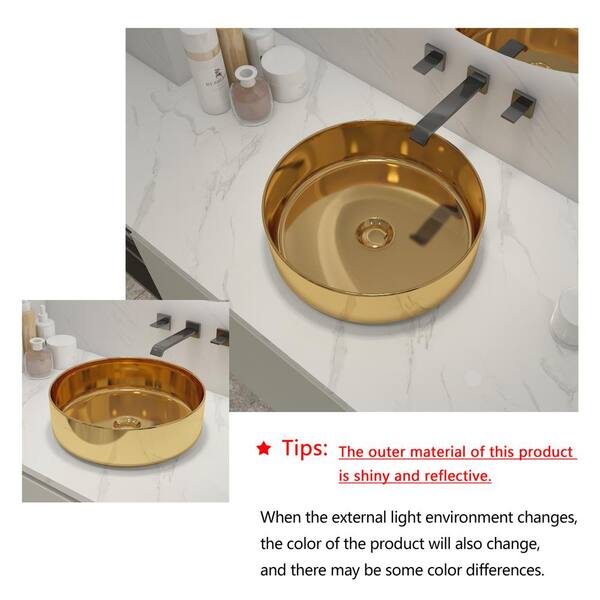 15.7 In Drop in/Undermount Single Bowl Bathroom Sink with