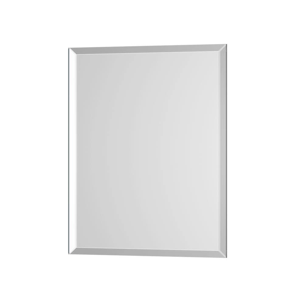 22 in. W x 30 in. H Rectangular Beveled Frameless Wall Mount Decorative Bathroom Mirrors price history on PriceWatchPro