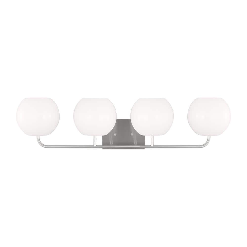 Generation Lighting Rory Extra Large 34 in. 4-Light Brushed Steel ...