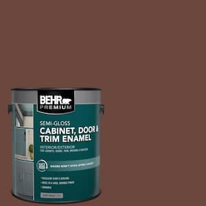 1 gal. #ECC-42-3 Deep Cherrywood Semi-Gloss Enamel Interior/Exterior Cabinet, Door & Trim Paint