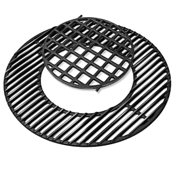 22 in. Cast Iron Cooking Grate with Compatible with Weber 22 in. Kettle Grills for Grilling and Replacement (1-Pack)