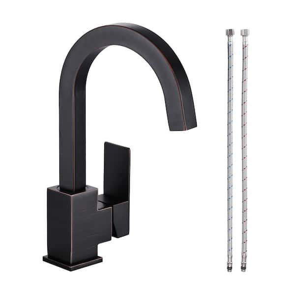 Single-Handle Stainless Steel Bar Faucet Deckplate Not Included in Oil Rubbed Bronze