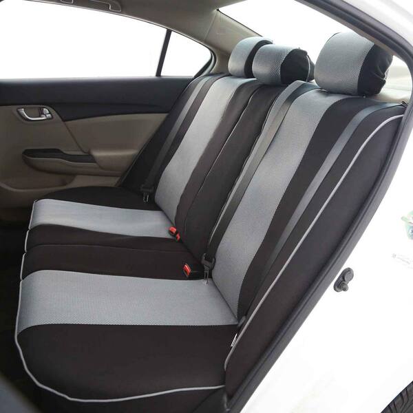 FH Group Fabric 47 in. x 23 in. x 1 in. Full Set Sports Car Seat Covers  DMFB070RED115 - The Home Depot