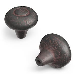 Refined Rustic 1-1/2 in. Dia Rustic Iron Cabinet Knob (10-Pack)