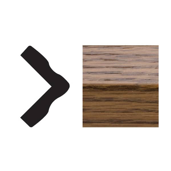 5165 1 in. x 1 in. x 8 ft. PVC Composite Highlands Oak Colonial Outside Corner Molding