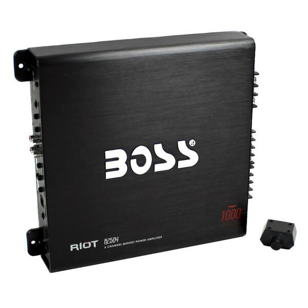 Boss Audio Systems 1000-Watt 4-Channel Car Audio Power Stereo Amplifier Plus Remote