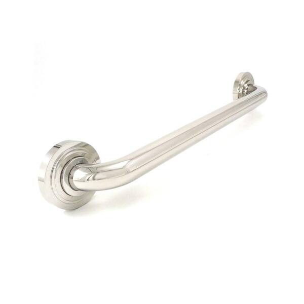 WingIts Platinum Designer Series 30 in. x 1.25 in. Grab Bar Bands in Polished Stainless Steel (33 in. Overall Length)