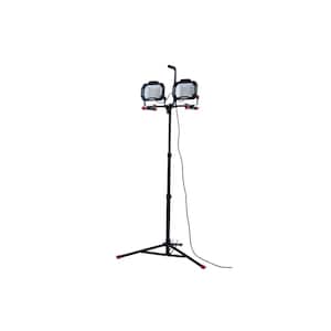 20,000 Lumen Two-Head Corded LED Work Light with Tripod