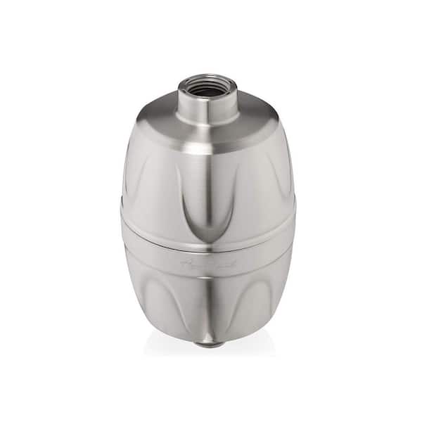 Lukvuzo Shower Water Filter for Showerhead Home Shower Head Filters to Remove Chlorine in Brushed Nickel