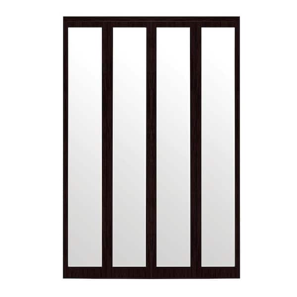 Impact Plus 72 in. x 96 in. MirMel Espresso Mirror Solid Core MDF FullLite Interior Closet