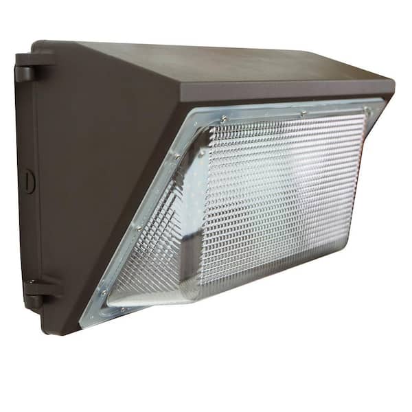 J&H LED 36-Watt Integrated LED Bronze Outdoor Industrial-Grade Wall Pack Light