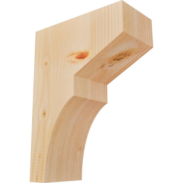 Ekena Millwork 5-1/2 in. x 12 in. x 16 in. Douglas Fir Monterey Smooth Corbel