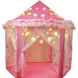 55 in. L x 55 in. W x 54 in. H Princess Castle Large Fairy Play Tent Gift for Kids (Set of 2pc)