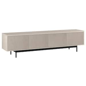 Whitman 78.5 in. Alder White TV Stand Fits TV's up to 85 in.