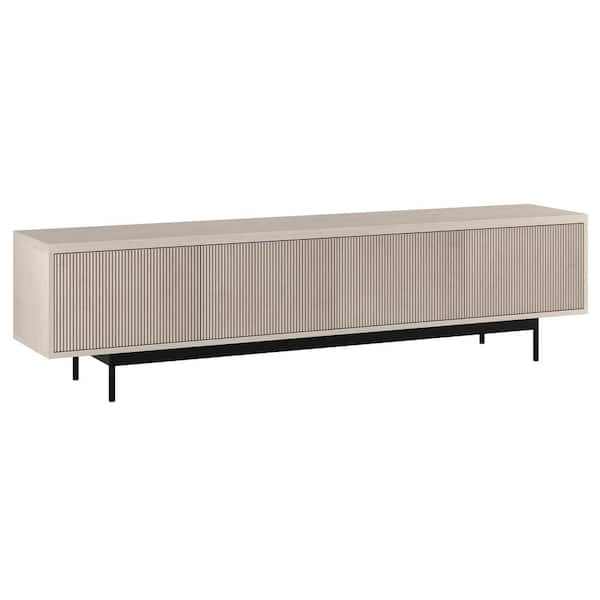 Whitman 78.5 in. Alder White TV Stand Fits TV's up to 85 in.