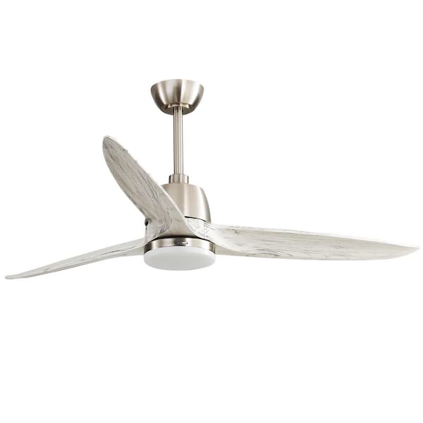 56 in. Integrated LED Indoor/Outdoor 3-Bladed Ceiling Fan with Light Kit and Remote Control