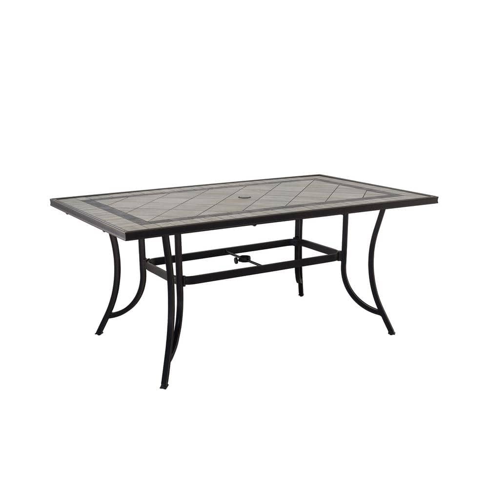 CASAINC 67 in. W x 40 in. D Aluminum Ceramic Tile Top Rectangular