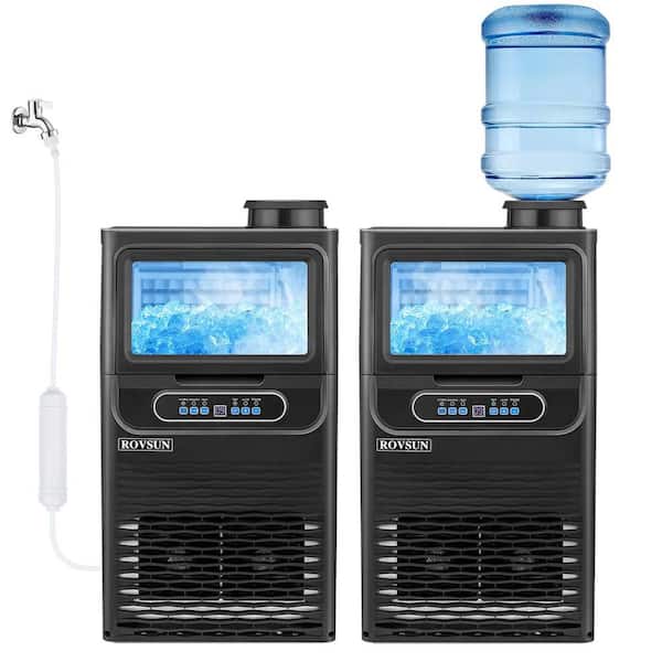 13 in. 70 lb. 220W 115V Air Cooled Ice Machine Maker Countertop Black