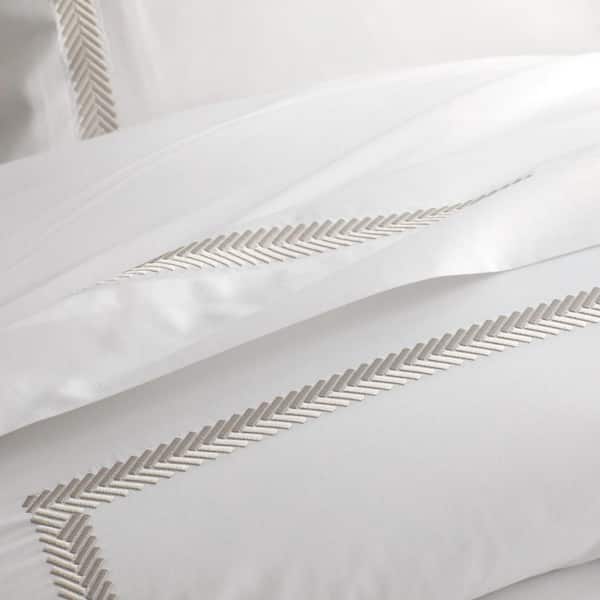 Legends Hotel Hewett 4-Piece Taupe Egyptian Cotton Sateen King Sheet Set