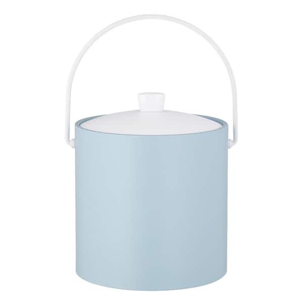 Kraftware RAINBOW 3 qt. Light Blue Ice Bucket with Acrylic Cover