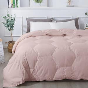Honeycomb Stitch Year Round Warmth Blush Twin Down Alternative Comforter