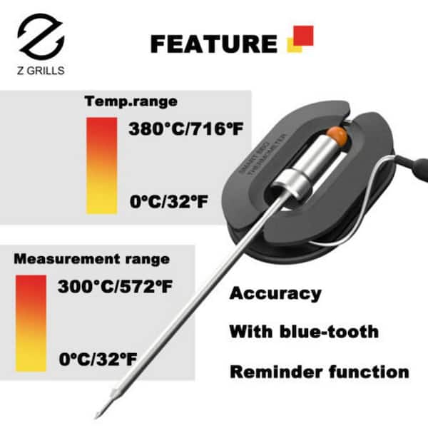 MEAT PROBE FOR SMART WIRELESS BBQ THERMOMETER – Z Pellet Grills