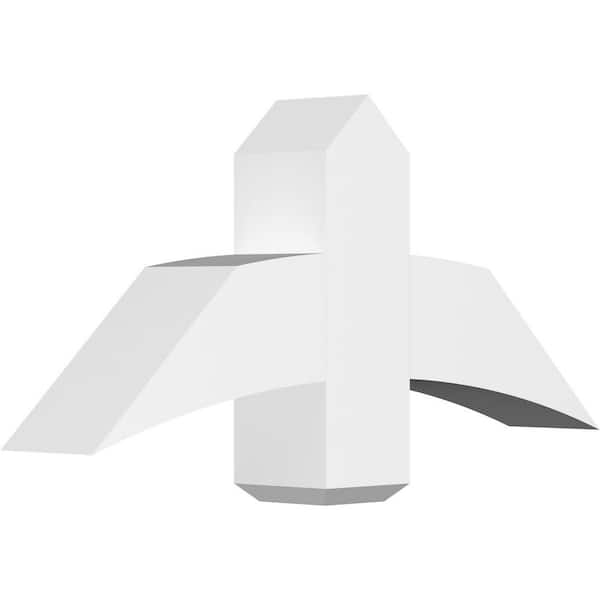 Ekena Millwork Bellingham 36 in. W x 16.5 in. H x 6 in. D Signature Polyurethane Bracket