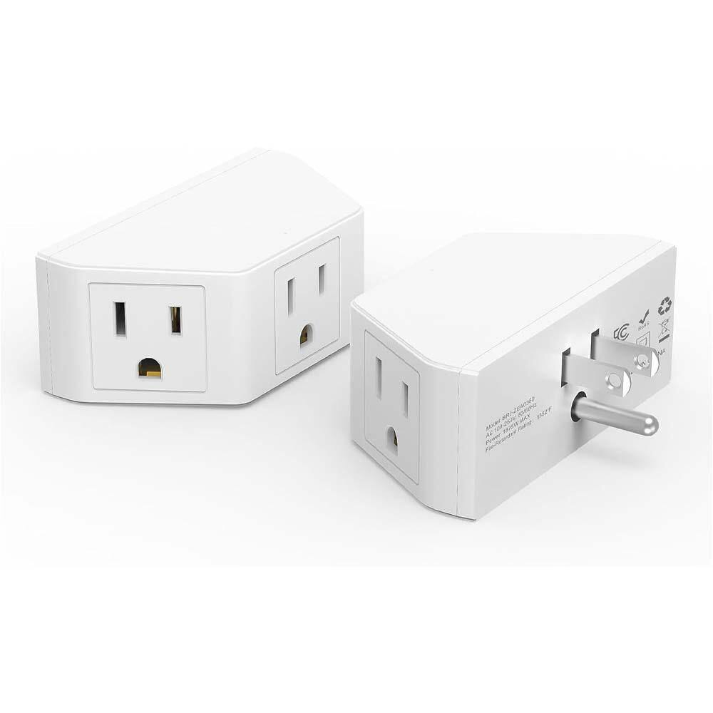 Yichuhaoxi 2 Pack Small Electric Outlet Adapter Multi Plug Extender 3 ...