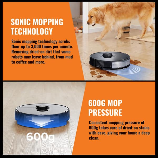 Have a question about ROBOROCK S7 Robotic Vacuum withLiDAR Navigation,  Bagless, Sonic Mopping, Washable Filter, Multisurface in Black? - Pg 4 -  The Home Depot