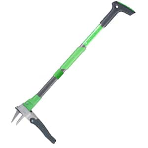 44 in. Stand Up Heavy Duty Weeder Puller Tool with Long Handle-4 Claw ...