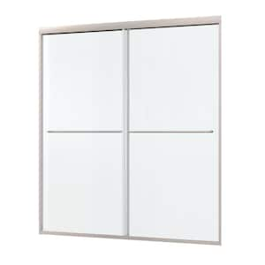 44 in. - 48 in. W x 70 in. H Double Sliding Frame Shower Door in Chrome with 1/4 in. (6 mm) Tempered Glass and Handles