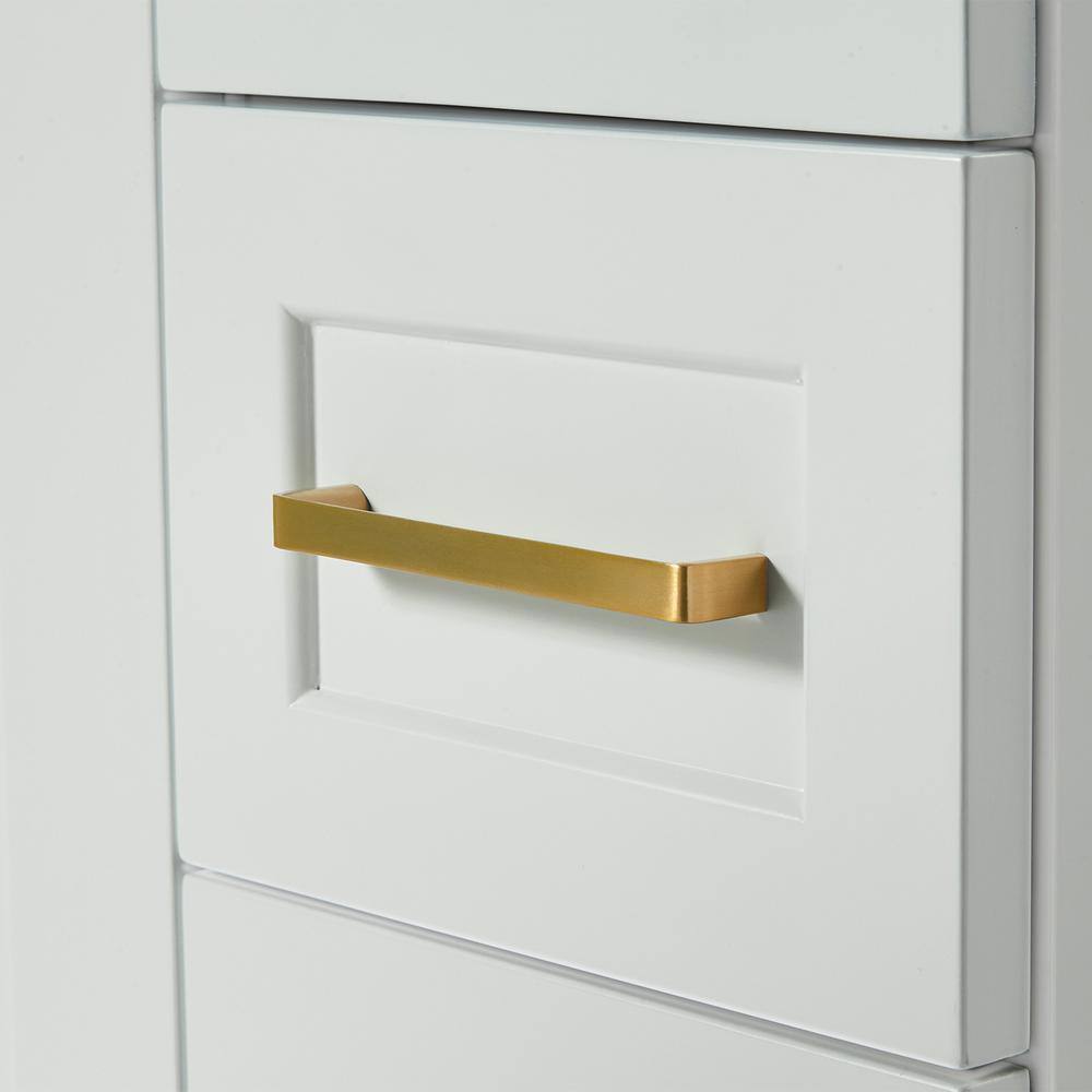 Taylor 36'' Gray Freestanding Single Vanity with Gold Hardware