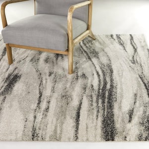 Eluard Charcoal 5 ft. x 7 ft. Abstract Area Rug