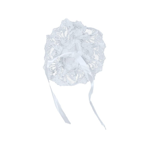 Oasis White Atlantic Lace Wristlet w/1 Ribbon Tie, Velcro Band (Pack of 12)