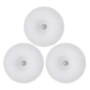 Battery Operated 3-Lights Soft White Integrated LED Puck Light 1-Pack