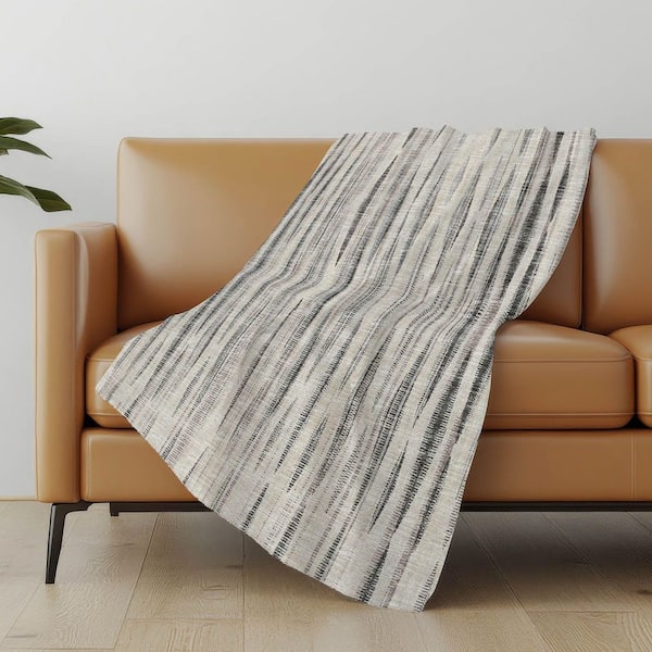 Premium Machine Washable ASB31 Beige 50 in. x 70 in. Sherpa Throw Blanket