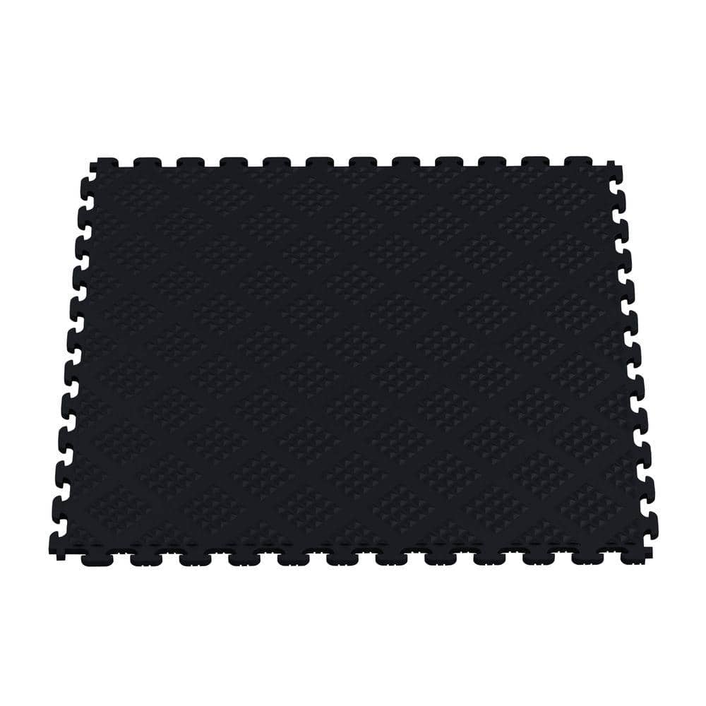 Rigid Modular Plastic Garage Floor Tiles, Colorful Interlocking, Garage Flooring  Mats for Car Detailing Shop Workshop