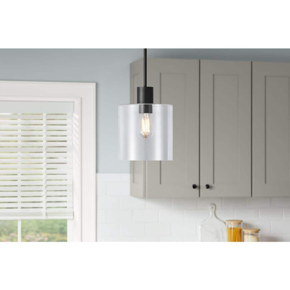 Sutton Place 1-Light Matte Black Pendant price history on PriceWatchPro
