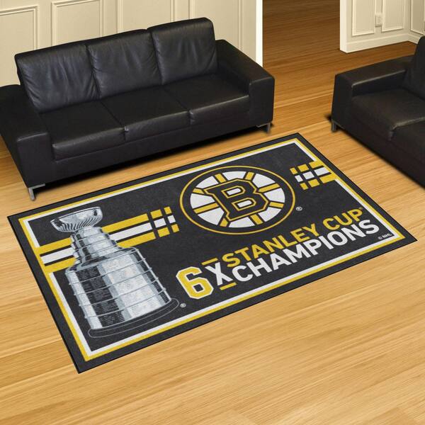 FANMATS Boston Bruins Black Dynasty 5 x 8 ft. Area 38086 - The Home Depot