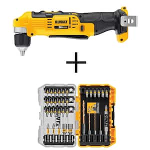 20V MAX Cordless 3/8 in. Right Angle Drill/Driver (Tool Only) with MAXFIT Screwdriving Set (35 Piece)