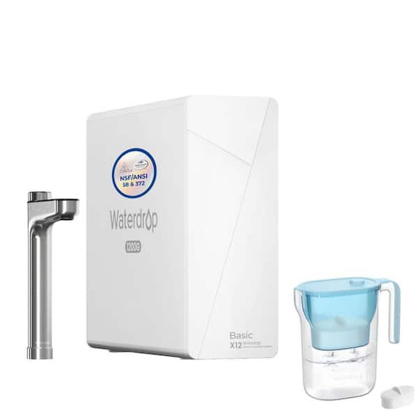 X12 Alkaline Mineral pH+ RO System, NSF/ANSI 58 and 372-Certified, BPA Free Plus 200 gal. Long-Life Water Filter Pitcher
