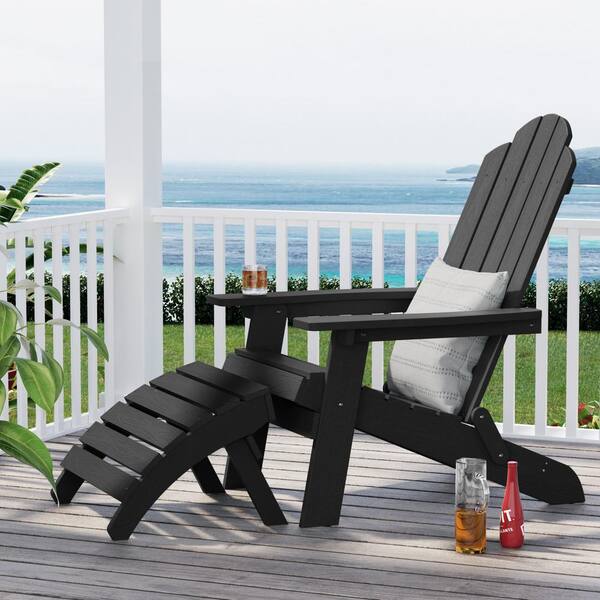 Black deals plastic adirondack