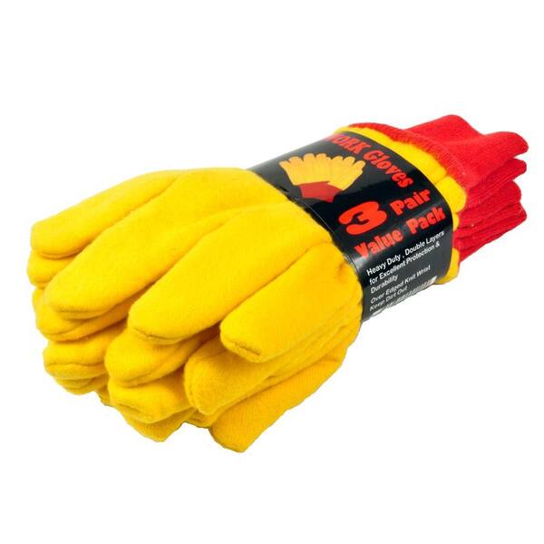 Yellow Classic Work Glove Large