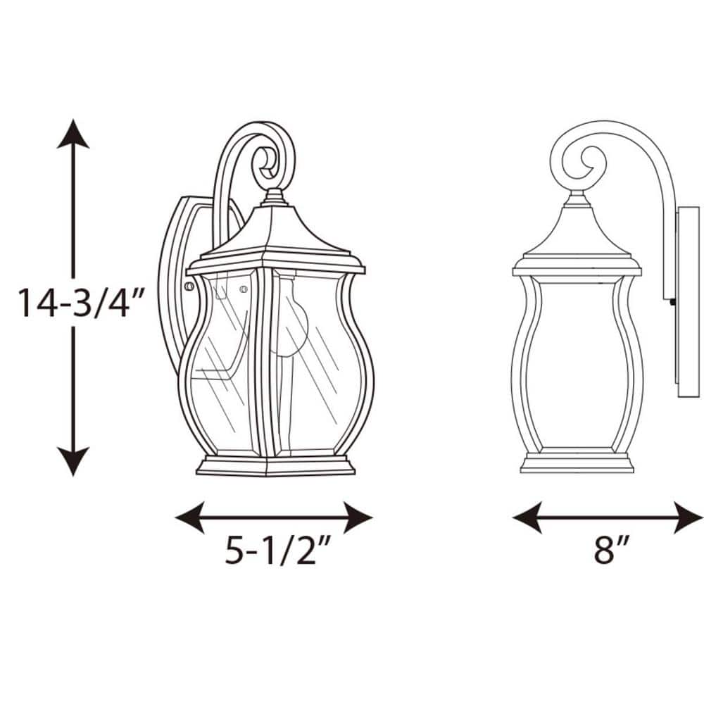 Bronze 15" Traditional Outdoor Wall Lantern Sconce