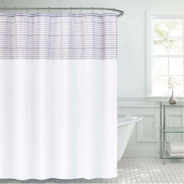 Chanel Shower Curtain Paris Blue And White - Shower Curtain And