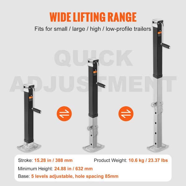 SKYSHALO Trailer Jack, Trailer Tongue Jack Welding-on 8,000