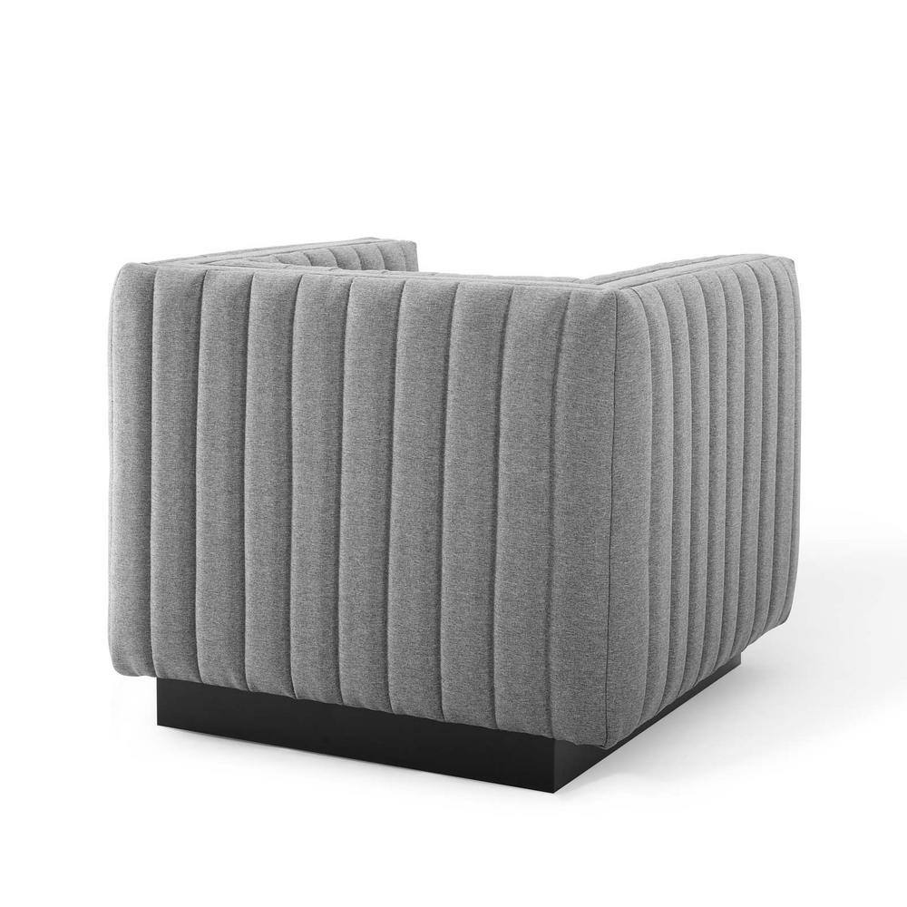 Elegant Light Gray Velvet Wood Base Accent Chair