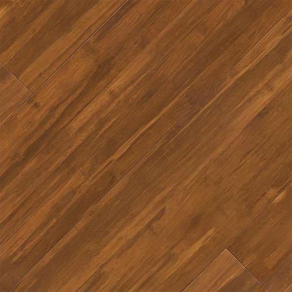 SELKIRK FLOORS Take Home Sample - Sweet Toffee 5 in. W x 4 in. L Bamboo Flooring