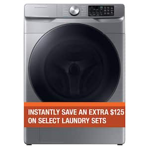 4.5 cu. ft. Smart High-Efficiency Front Load Washer with Super Speed in Platinum